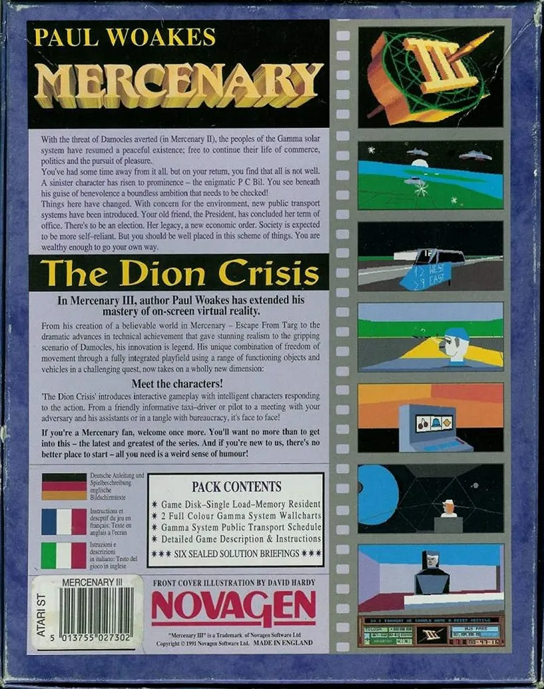 Mercenary III: The Dion Crisis box back