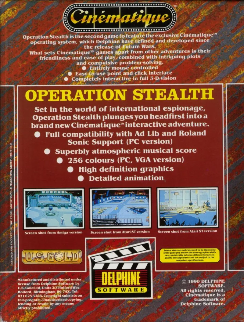 Operation Stealth box back