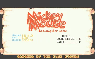 Mickey Mouse: The Computer Game screenshot