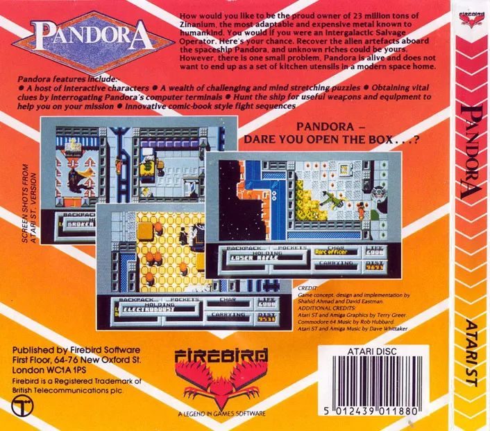 Pandora box back