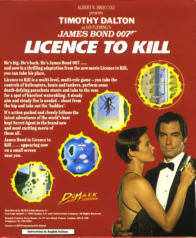 Licence to Kill box back