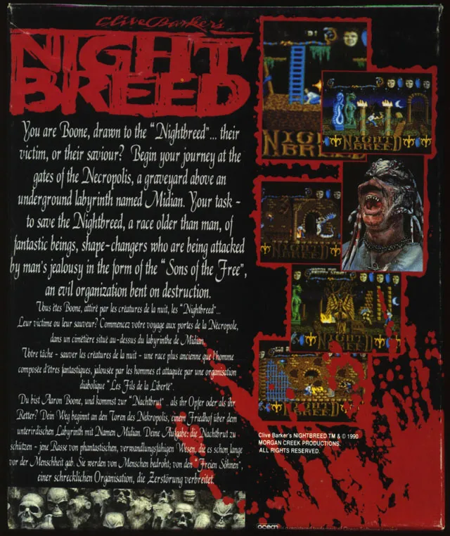 Night Breed box back