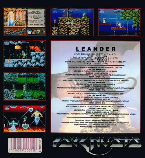 Leander box back