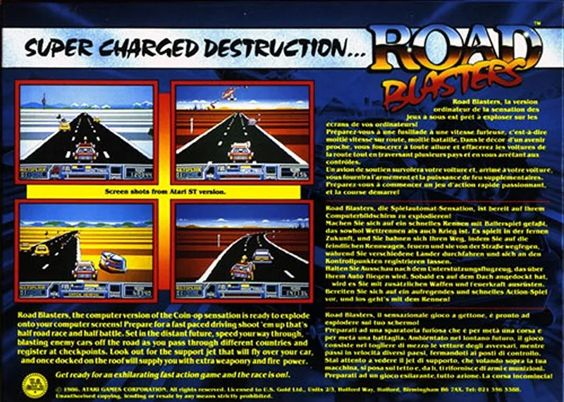Road Blasters box back