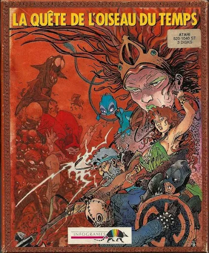 Quest for the Time Bird, The box art