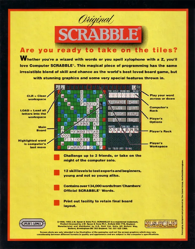 Scrabble box back