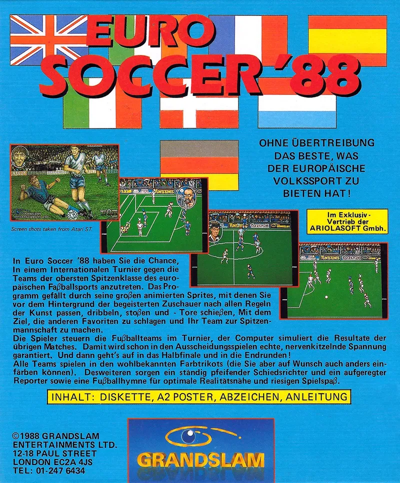 Peter Beardsley's International Football box back