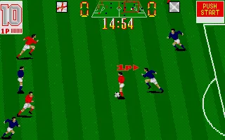 Backdrop artwork for Taito's European Football Champ
