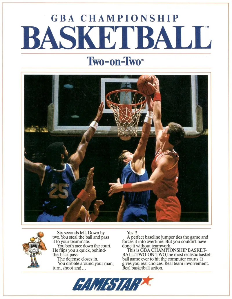 GBA Championship Basketball: Two-on-Two box art
