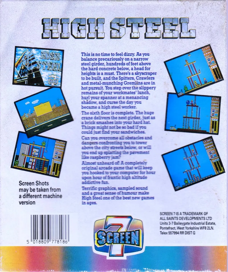 High Steel box back