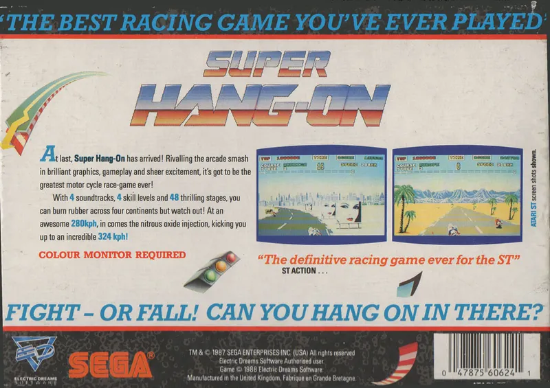 Super Hang-On box back