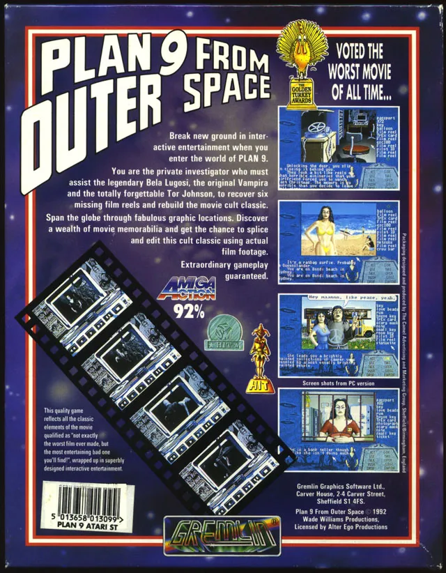 Plan 9 from Outer Space box back