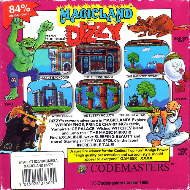 Magicland Dizzy box back