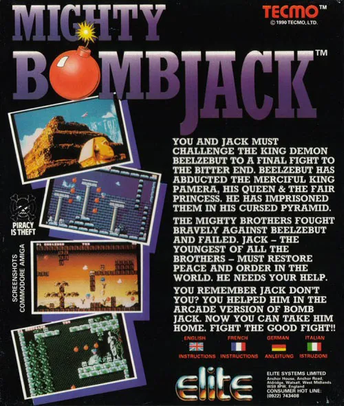 Mighty Bomb Jack box back