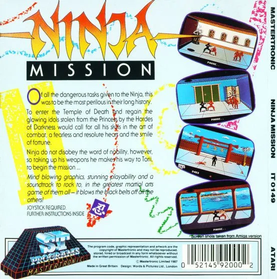 Ninja Mission box back
