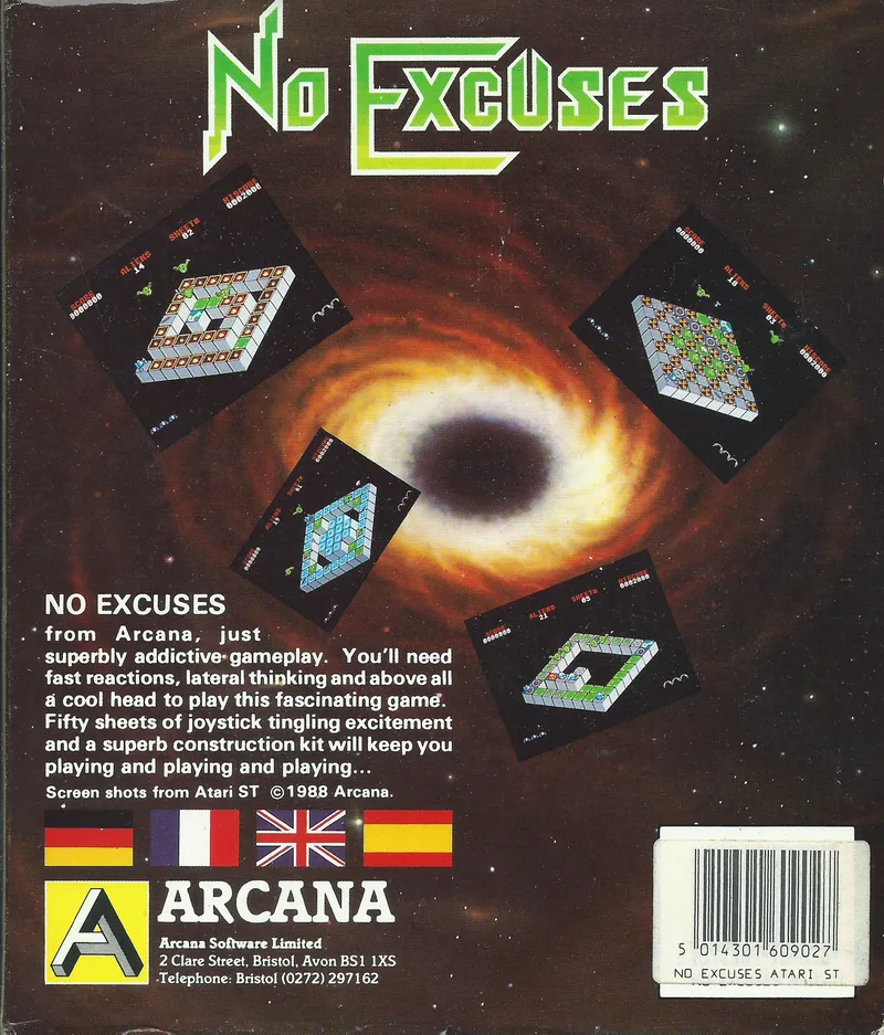 No Excuses box back