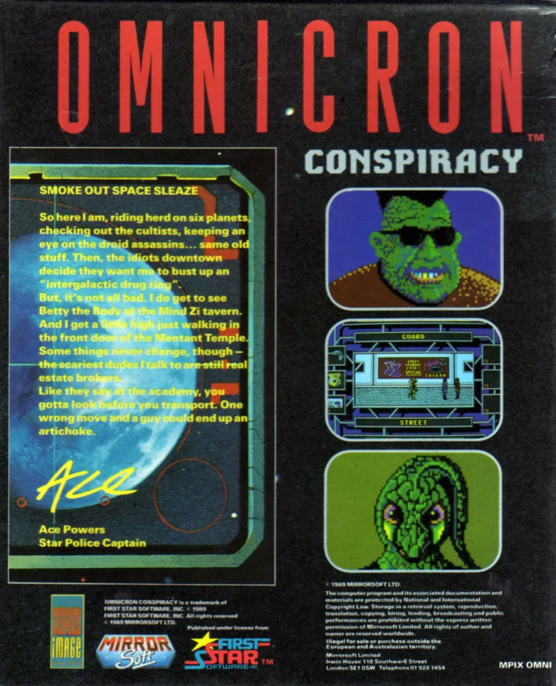 Omnicron Conspiracy box back
