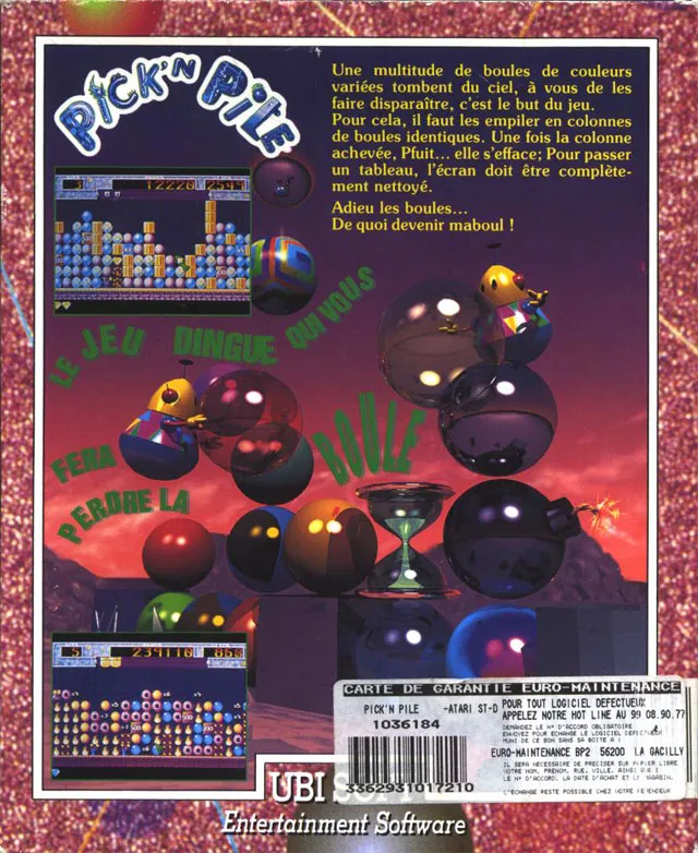 Pick 'n Pile box back