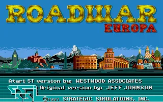 Roadwar Europa screenshot