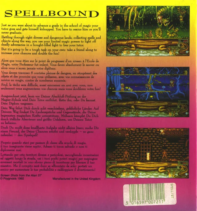 Spell Bound box back