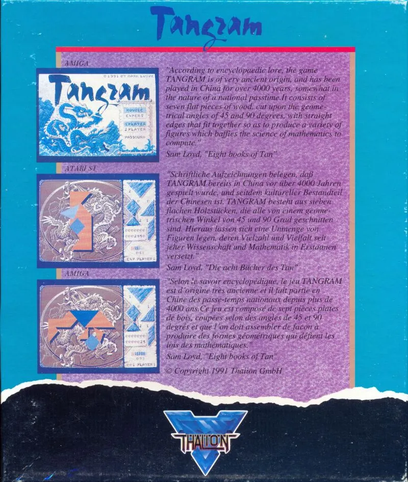 Tangram box back