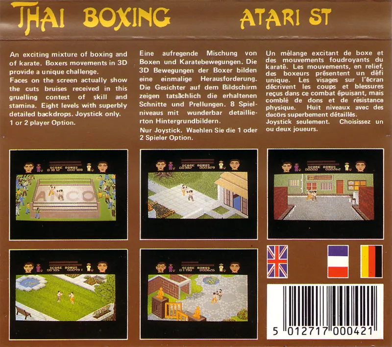 Thai Boxing box back