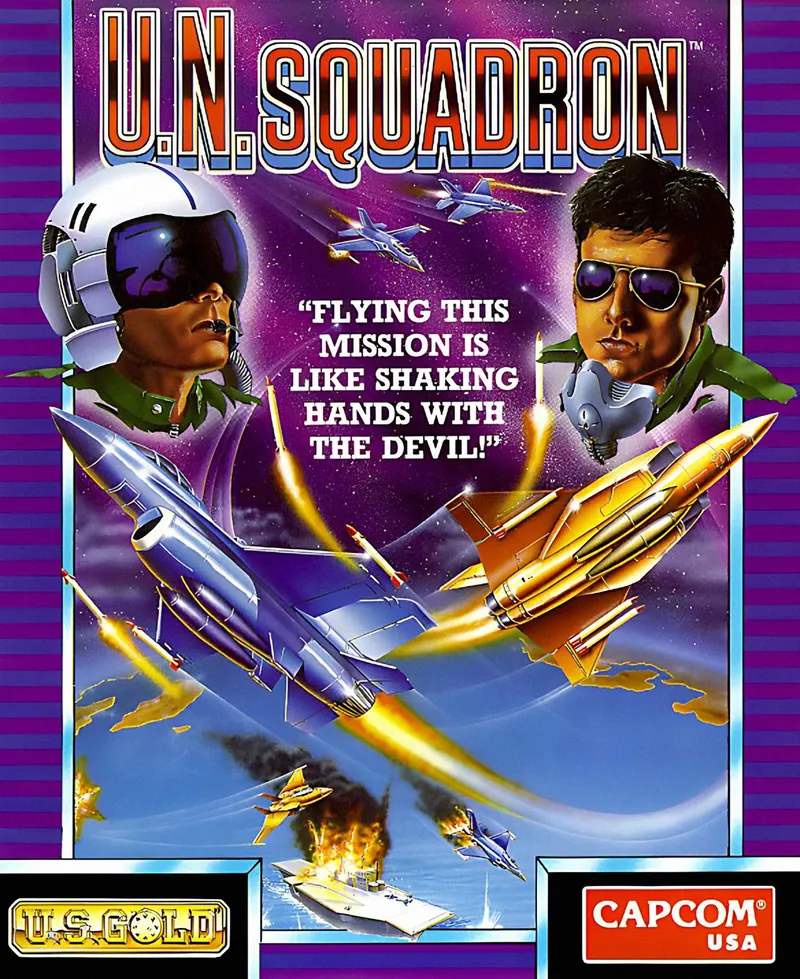 U.N. Squadron box art