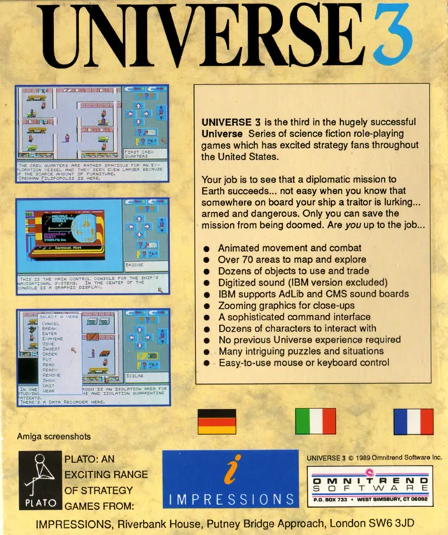 Universe 3 box back