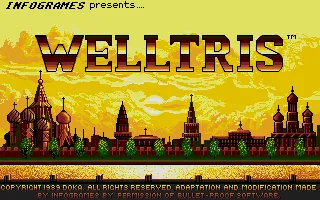 Welltris screenshot