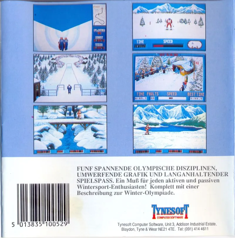 Winter Challenge: World Class Competition box back