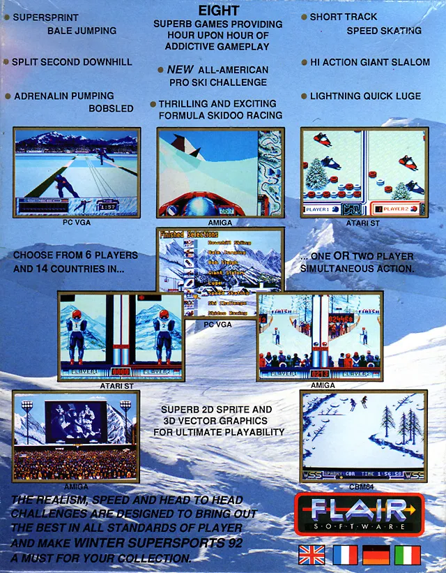 Winter Supersports 92 box back
