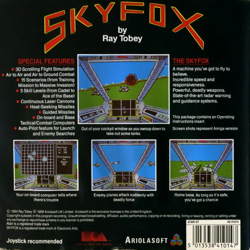 Skyfox box back