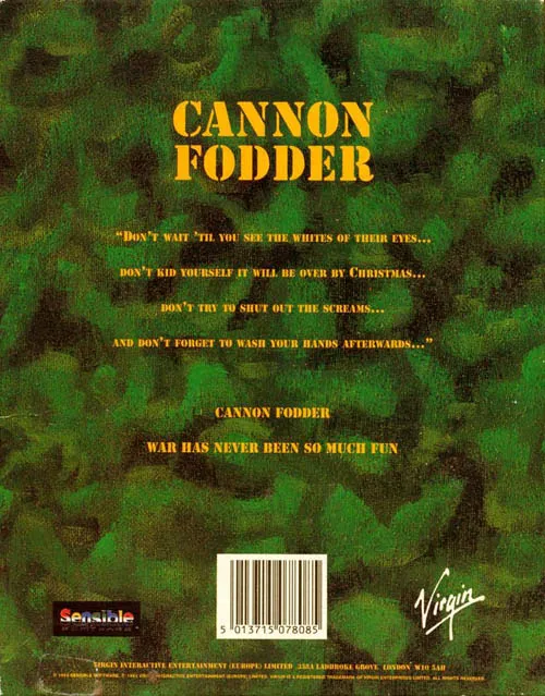 Cannon Fodder box back
