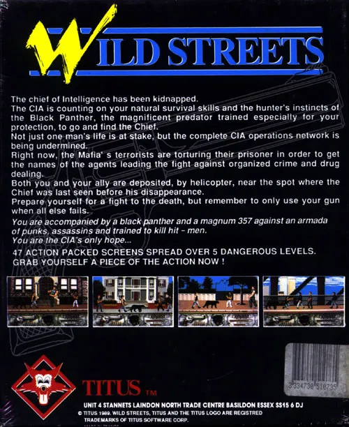Wild Streets box back