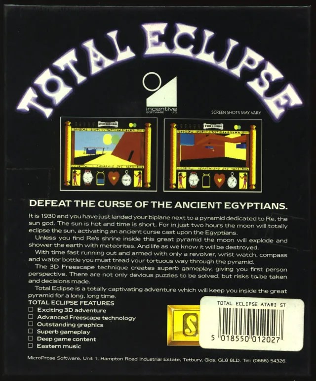 Total Eclipse box back