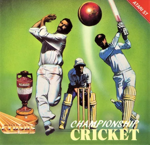 Championship Cricket cover art for Atari ST