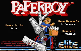 Paperboy (Europe) (Compilation - Finale) title screen