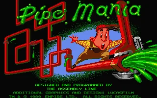 Pipe Mania title screen