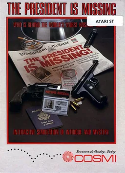 The President is Missing cover art for Atari ST
