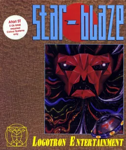 Starblaze cover art for Atari ST