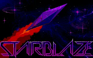 Starblaze title screen