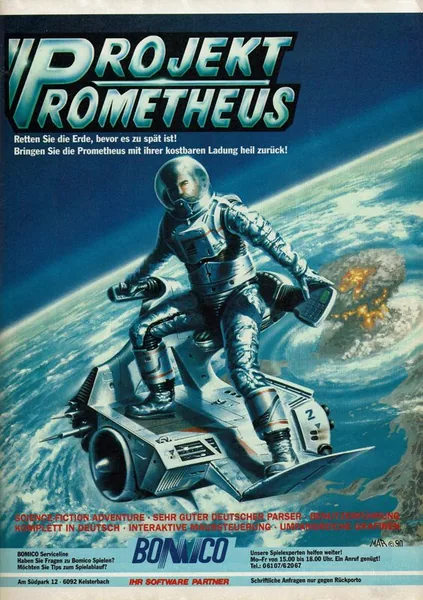Projekt Prometheus cover art for Atari ST