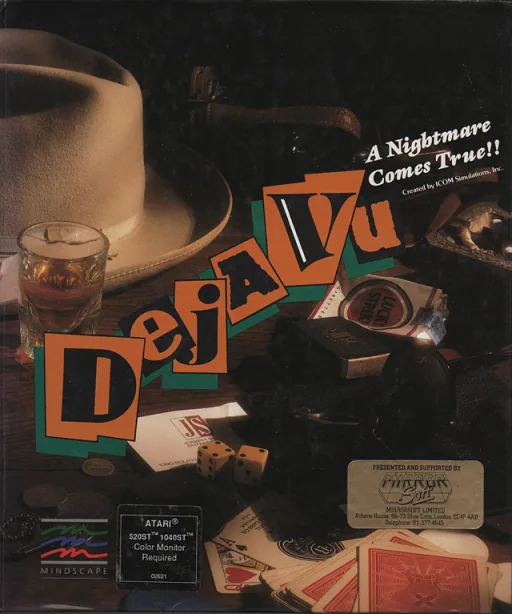 Deja Vu - A Nightmare Comes True! cover art for Atari ST