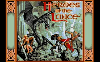Advanced Dungeons & Dragons - Heroes of the Lance - A DragonLance Action Game title screen