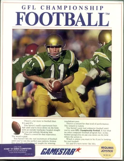 GFL Championship Football cover art for Atari ST