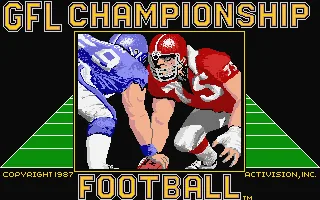 GFL Championship Football title screen
