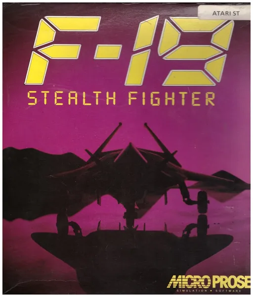 F-19 Stealth Fighter cover art for Atari ST