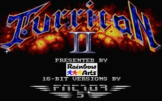 Turrican II - The Final Fight (Europe) (Budget - Kixx) title screen