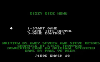 Dizzy Dice (Europe) (Budget - Smash 16) title screen