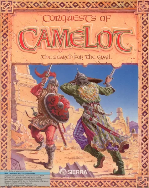 Conquests of Camelot - The Search for the Grail cover art for Atari ST